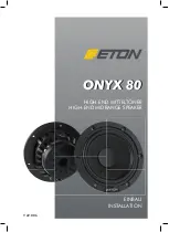 Предварительный просмотр 1 страницы Eton ONYX 80 Installation Manual