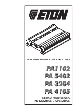 Eton PA1102 Installation & Operation Manual предпросмотр