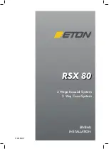 Предварительный просмотр 1 страницы Eton RSX 80 Installation Manual