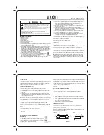 Preview for 2 page of Eton Rukus solar Quick Manual