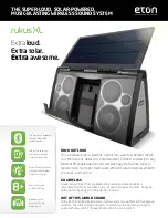 Предварительный просмотр 1 страницы Eton Rukus XL Quick Manual