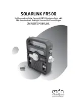 Eton SOLARLINK FR500 Owner'S Manual предпросмотр