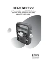 Предварительный просмотр 1 страницы Eton Solarlink FR550 Owner'S Manual