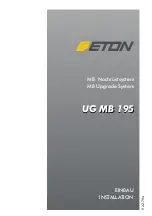 Предварительный просмотр 1 страницы Eton UG MB 195 Installation Manual