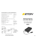 Preview for 1 page of Eton USB 6 Instruction Manual