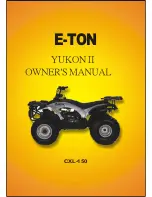 Eton Yukon II CXL-150 Owner'S Manual preview