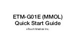 ETouch ETM-G01E Quick Start Manual предпросмотр