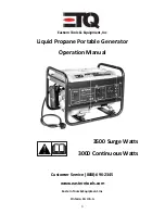 Preview for 1 page of ETQ Liquid Propane Operation Manual