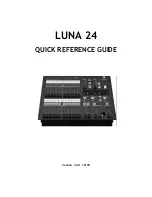 Preview for 1 page of ETR Lighting LUNA 24 Quick Reference Manual