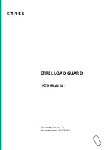 Preview for 1 page of Etrel load guard User Manual