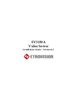 Preview for 1 page of EtroVISION EV3150A Installation Manual