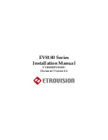 EtroVISION EV8180F Installation Manual preview