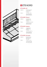 Предварительный просмотр 9 страницы ETS NORD NORDcanopy HU Installation, Use And Maintenance Manual