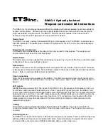 ETS RDAO-1 Instructions preview