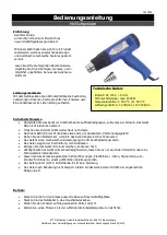 Preview for 1 page of ETT 1317001 Reference Manual