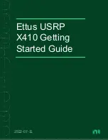 Preview for 1 page of ettus USRP X410 Getting Started Manual