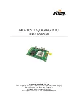 Предварительный просмотр 1 страницы eTung MD-109 2G DTU User Manual