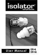 Etymotic Research Isolator ER-6 User Manual предпросмотр