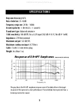 Предварительный просмотр 9 страницы Etymotic microPro ER-4PT User Manual