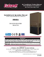 Eubank EAA1020 Installation & Operation Manual preview