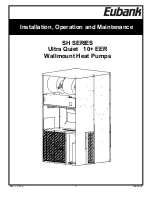 Предварительный просмотр 1 страницы Eubank SH Series Installation, Operation And Maintenance Manual