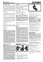 Preview for 7 page of EUCHNER 091682 Operating Instructions Manual