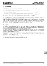 Предварительный просмотр 3 страницы EUCHNER 092136 Operating Instructions Manual