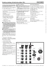 Предварительный просмотр 2 страницы EUCHNER 096936 Operating Instructions Manual