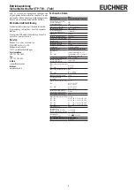 Preview for 3 page of EUCHNER 099973 Operating Instructions Manual