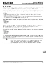 Preview for 5 page of EUCHNER 106300 Operating Instructions Manual