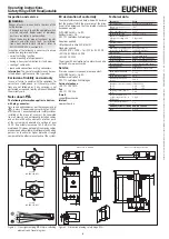 Предварительный просмотр 4 страницы EUCHNER 106548 Operating Instructions Manual