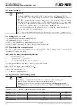 Preview for 10 page of EUCHNER 156233 Operating Instructions Manual