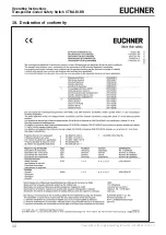 Предварительный просмотр 32 страницы EUCHNER 161496 Operating Instructions Manual