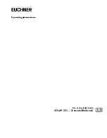 EUCHNER CES-AP-C01- Series Operating Instructions Manual предпросмотр