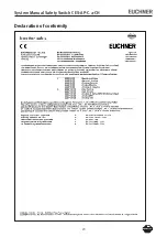 Предварительный просмотр 23 страницы EUCHNER CES-AP-CL2-CH System Manual