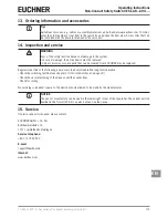 Предварительный просмотр 31 страницы EUCHNER CES-AR-C.2- Series Operating Instructions Manual