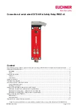 EUCHNER CET3-AR Series Quick Start Manual предпросмотр