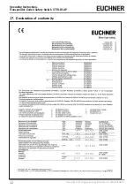 Предварительный просмотр 32 страницы EUCHNER CTP-AR Series Operating Instructions Manual