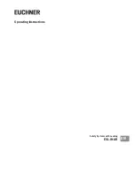 EUCHNER ESL-IH-AR Operating Instructions Manual предпросмотр