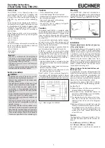 EUCHNER ESM-2H2 Series Operating Instructions preview
