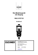 Preview for 1 page of EUCHNER HBLS 072725 Manual