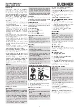 Предварительный просмотр 5 страницы EUCHNER NZ.VZ Series Operating Instructions Manual