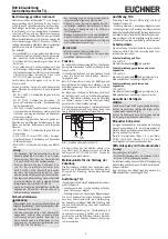 Preview for 1 page of EUCHNER TQ Series Operating Instructions Manual