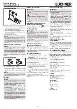 Preview for 2 page of EUCHNER TQ Series Operating Instructions Manual