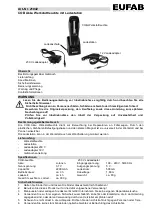 Предварительный просмотр 1 страницы EUFAB 21042 Operating Instructions Manual