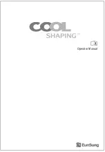 EunSung CoolShaping Operator'S Manual preview