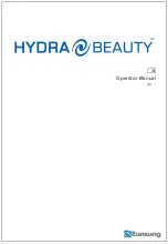 Preview for 1 page of EunSung HydraBeauty Operator'S Manual