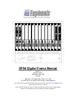 Euphonix DF64 Digital Frame Manual preview