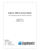 Euphonix MADI MI715 Manual preview