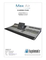Euphonix Max Air Control surface Manual preview
